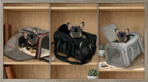 best carrier for French Bulldog with mesh ventilation and padded base