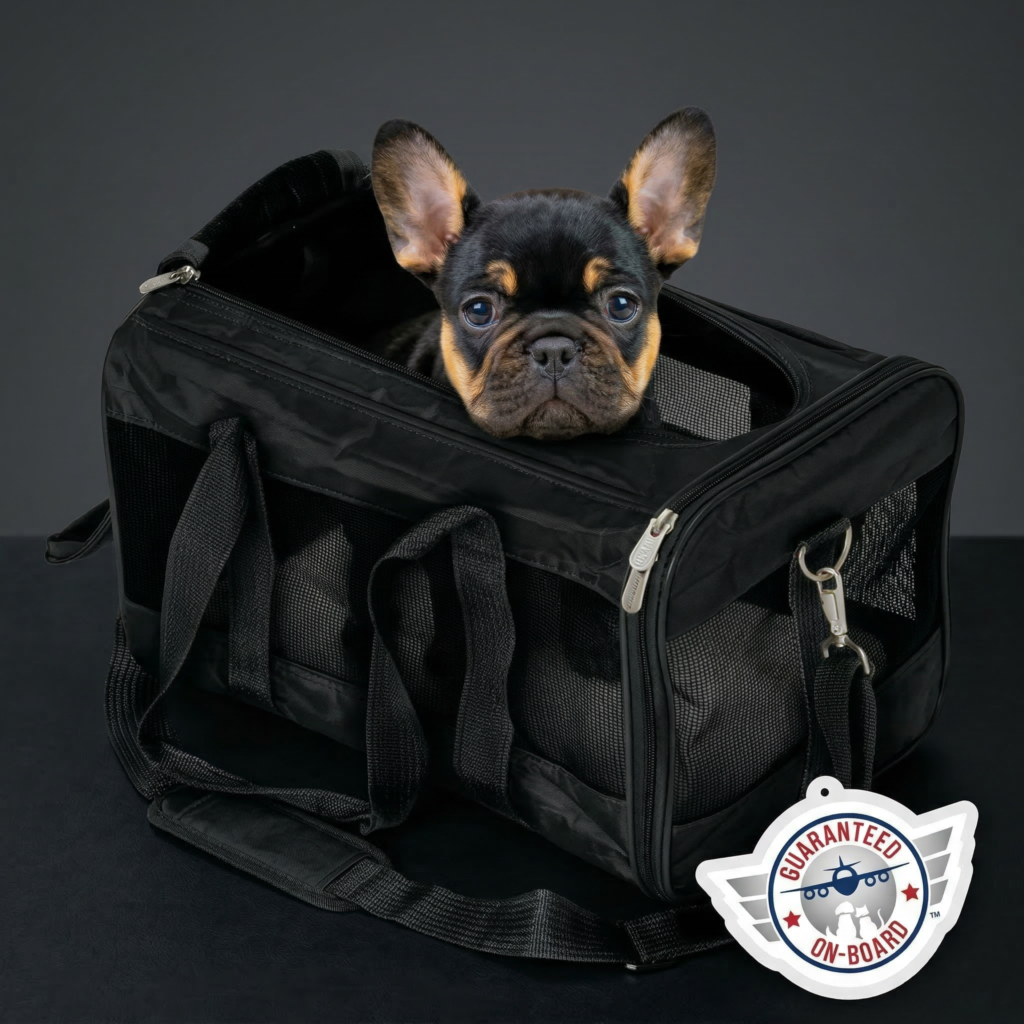 best carrier for French Bulldog with mesh ventilation and padded base