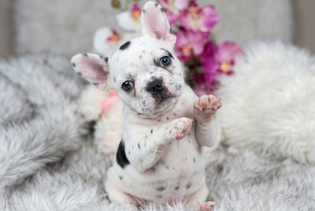 French Bulldog eye discharge near the inner corner of the eye