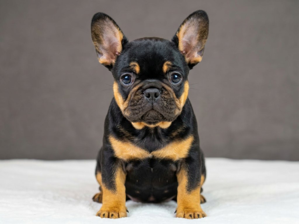 French Bulldog eye discharge near the inner corner of the eye