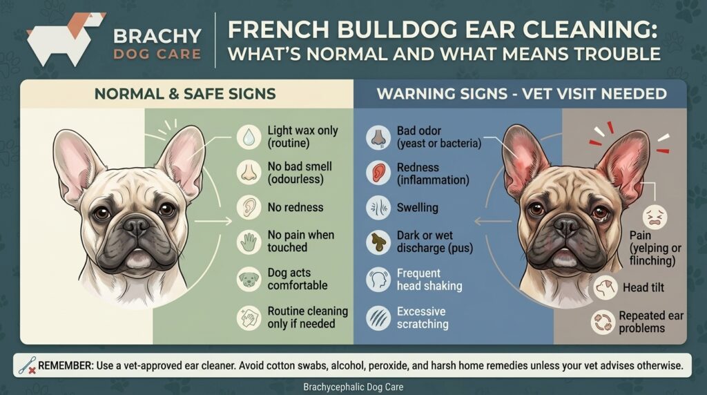french bulldog ear cleaning: what's normal and warning signs