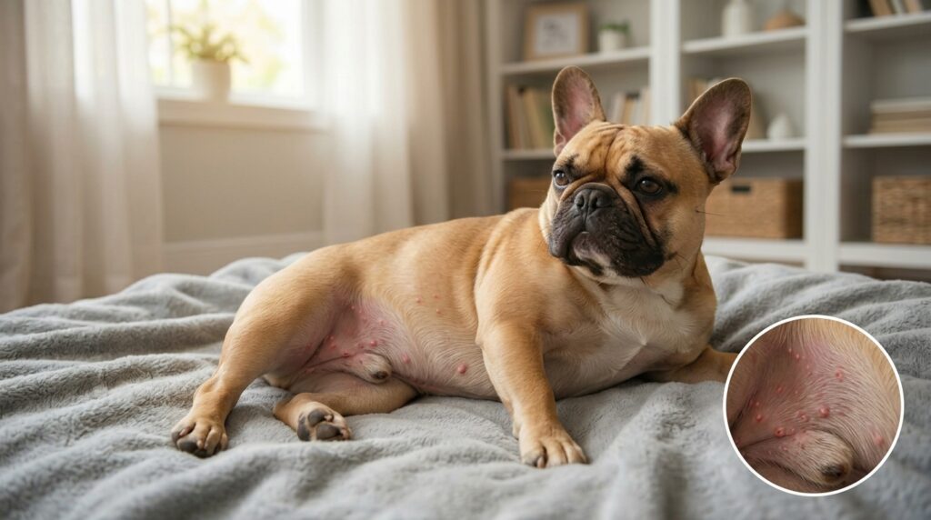 a zoom on french bulldog skin infection 
