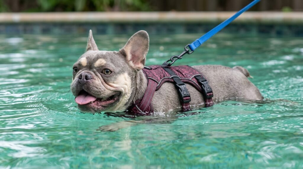 Teaching a French Bulldog to Swim Safely