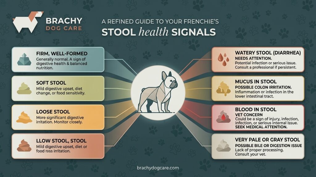 French Bulldog Soft Stool signals