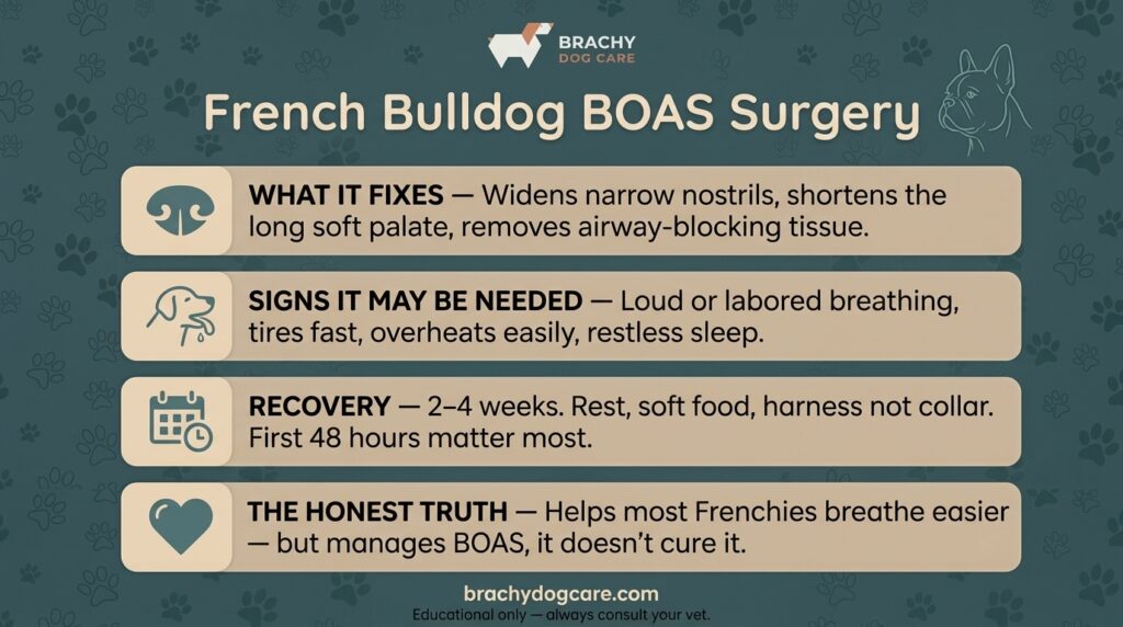 French Bulldog BOAS Surgery: When It's Needed, What It Costs, and What Recovery Really Looks Like