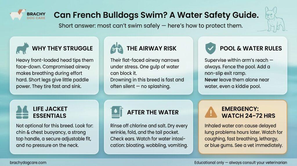 can french bulldog swim 