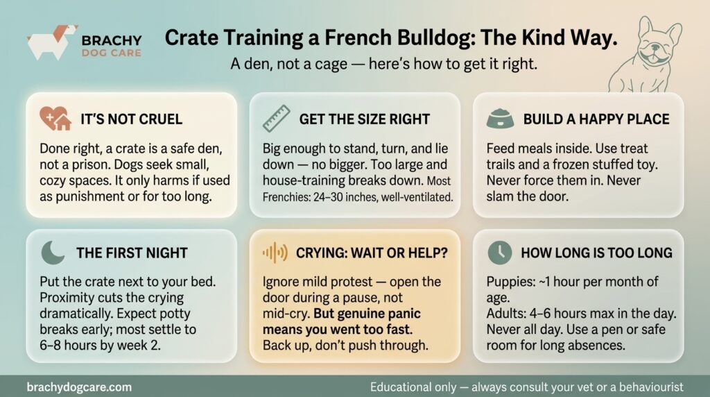 infographic about crate training
