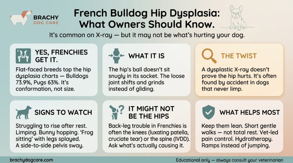 infographic French Bulldog Hip Dysplasia: Signs, Causes, and What It Really Means