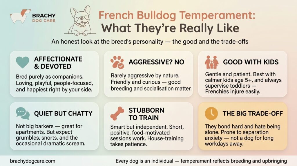INFOGRAPHIC ABOUT French Bulldog Temperament: Personality, and Are They Good Family Dogs?