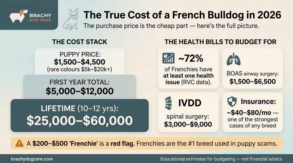 infographic breaking down french bulldog cost 